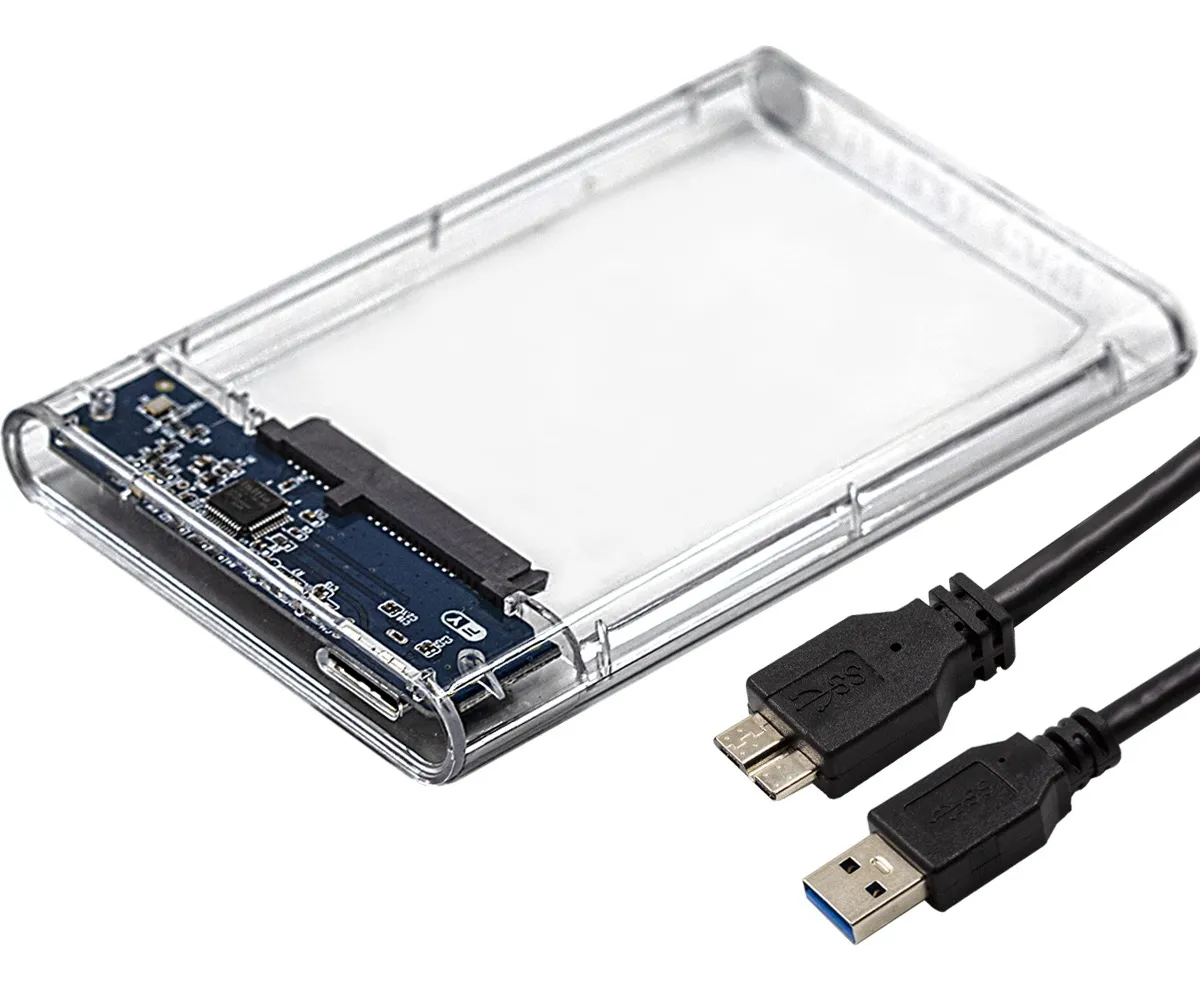 Case Capa Gaveta para HD Externo Sata 2.5″ USB 3.0 Computador Notebook 6gbps