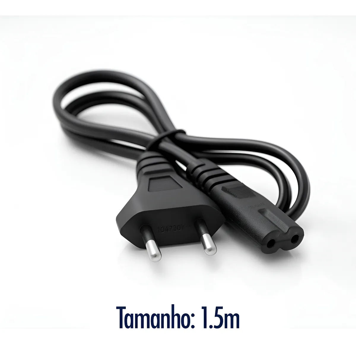 Cabo Força Energia Bipolar P/ Impressora Tv Ps4 Ps5 Preto 127/220v