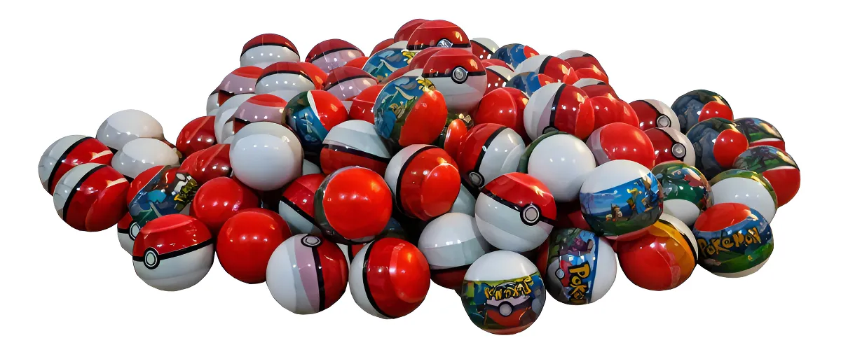 Mini Pokebola Com Miniaturas Pokémon Lacrada Surpresa