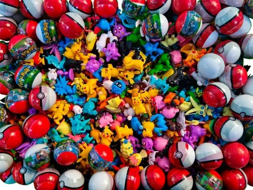Mini Pokebola Com Miniaturas Pokémon Lacrada Surpresa