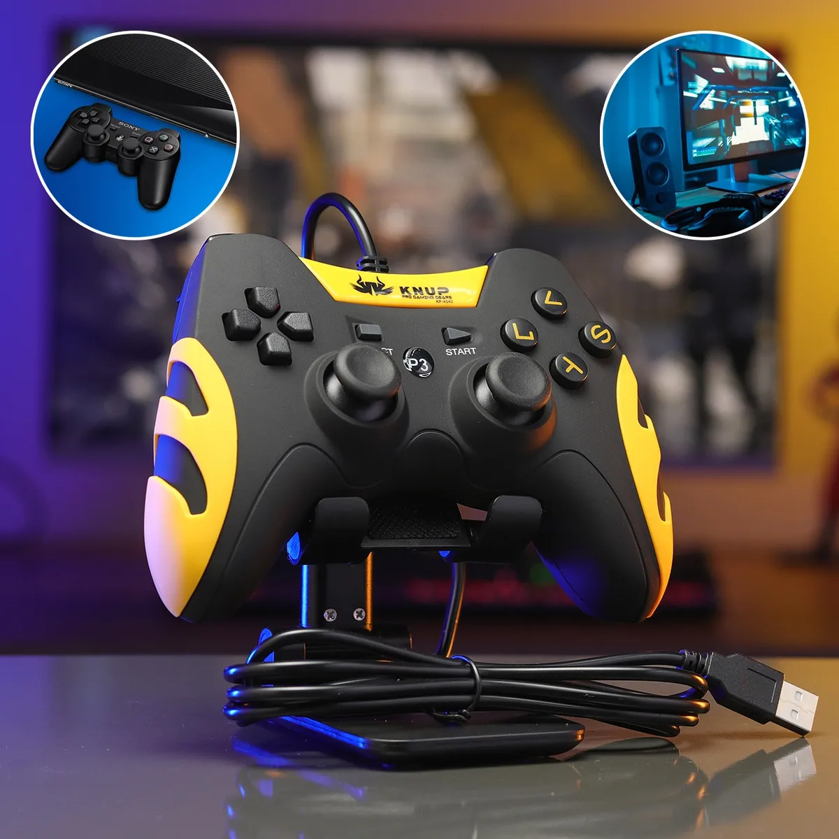 Controle Para Pc Ps3 Joystick