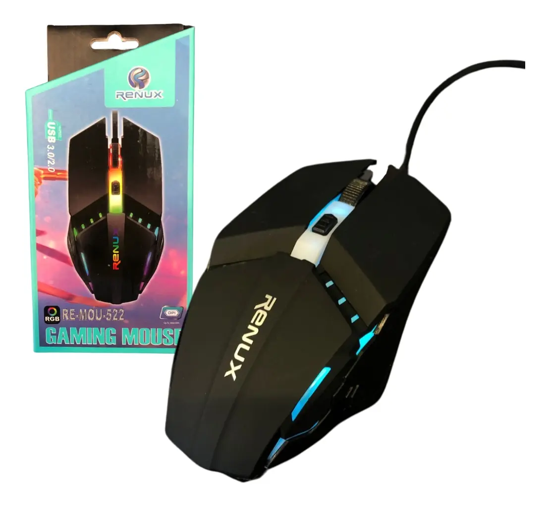 Mouse Gamer Pro Led Rgb 3000 Dpi