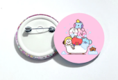 Botons Lilo Stitch e Army Broche