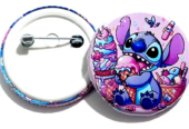 Botons Lilo Stitch e Army Broche
