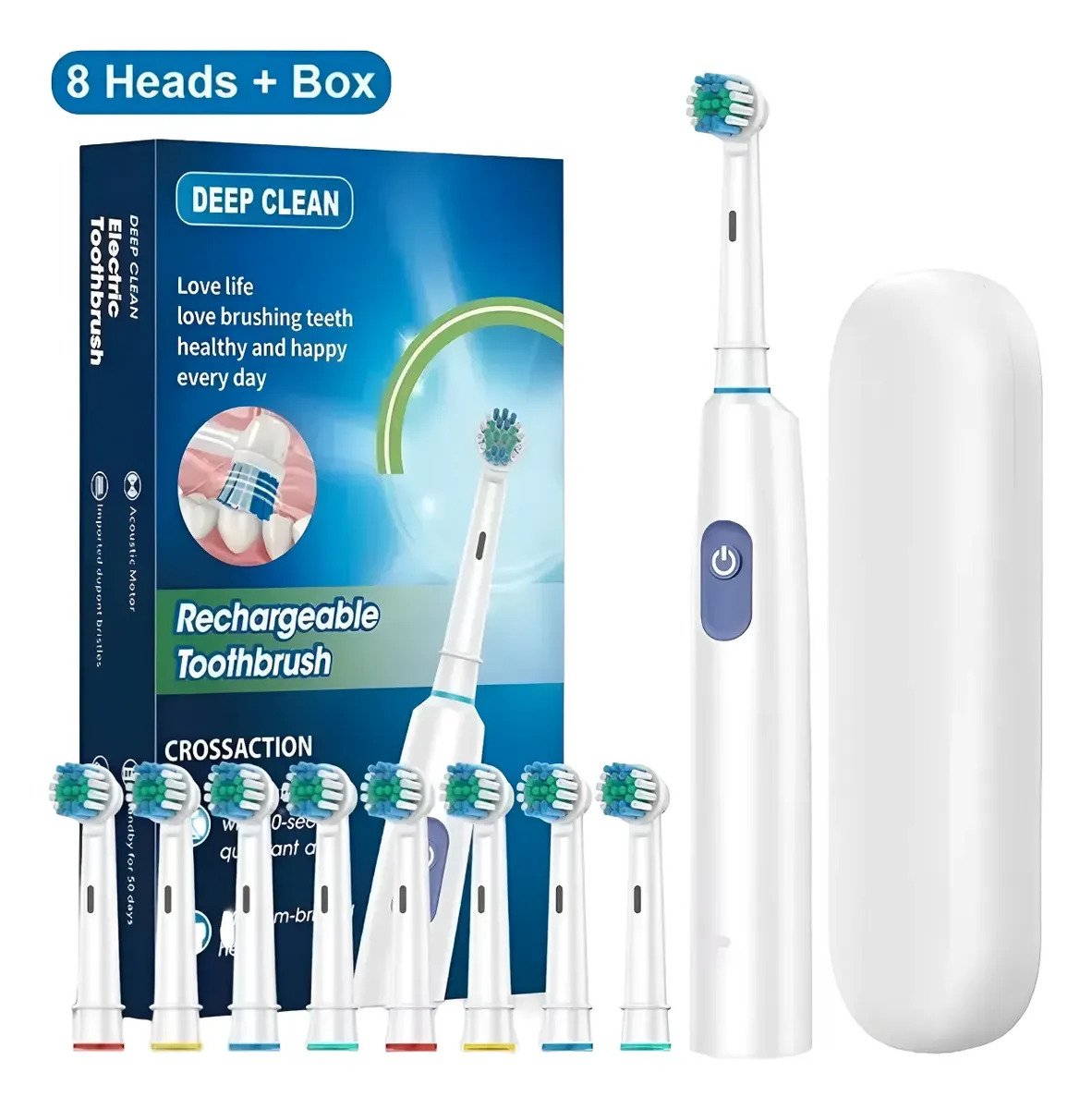 Escova De Dentes Elétrica Rotativa De 5 Velocidades