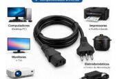 Cabo De Força, Para Pc Monitor Impressora 1,5m Metros Padrão Brasileiro Bivolt 110v 220v