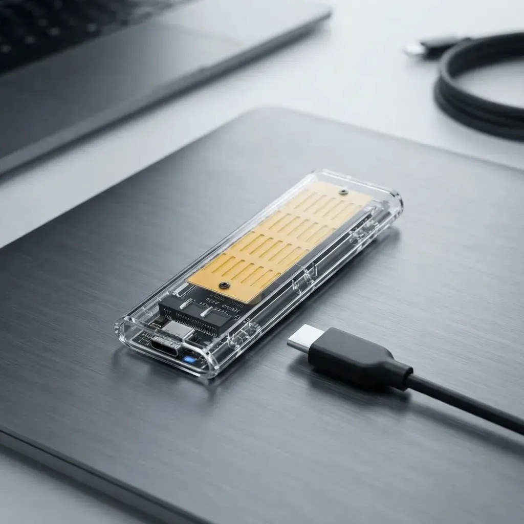 Case ssd M2 Nvme e Sata Ngff Adaptador Hd Externo M.2 Cabo Usb 3.1 Tipo C Hibrido 10Gb